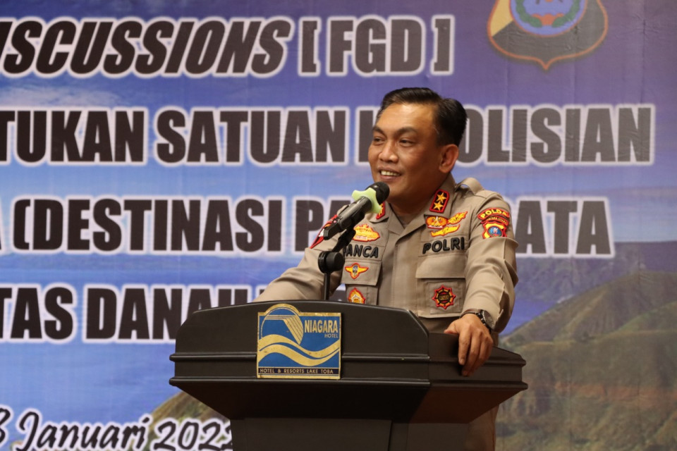 Kapoldasu Buka Acara FGD Pembentukan Satuan Kepolisian Kawasan Pariwisata