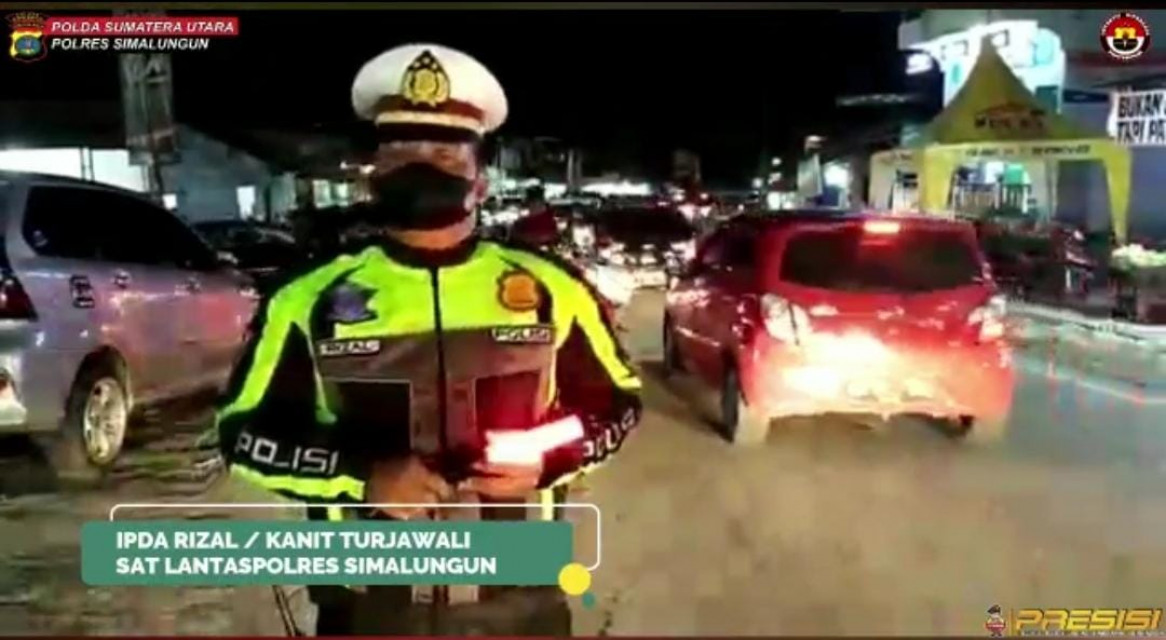 Polres Simalungun Informasikan Situasi Arus Mudik Lewat Sosmed