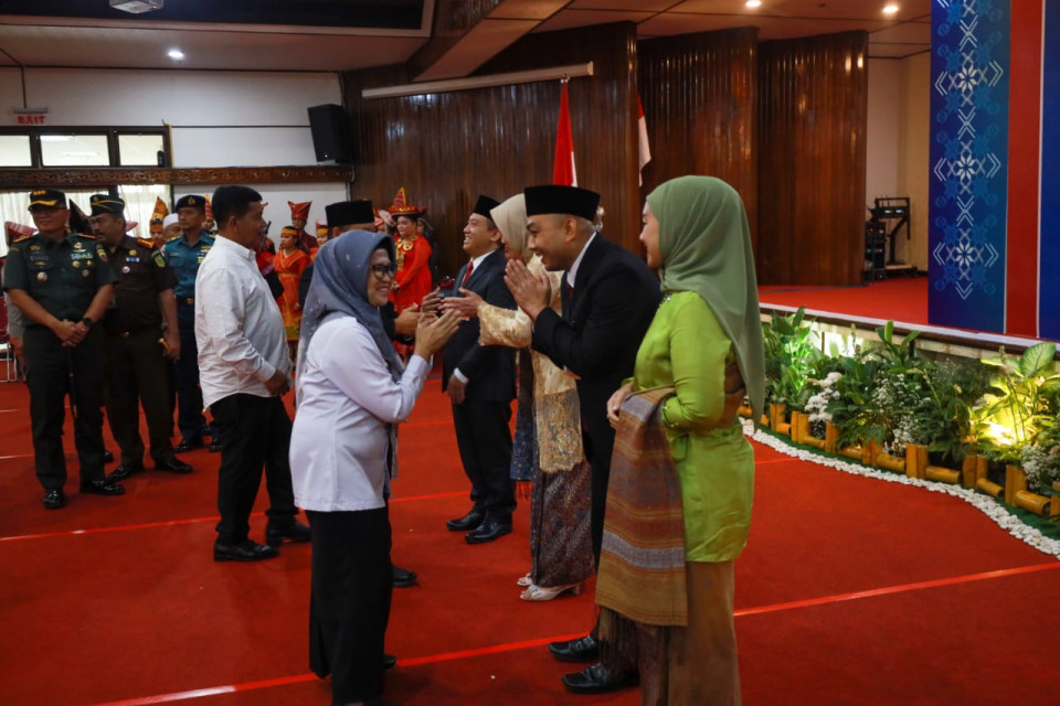 Pengukuhan Kepala BI Pematang Siantar, Susanti Ucapkan Selamat kepada Muqorobin dan Terima Kasih Teuku Munandar