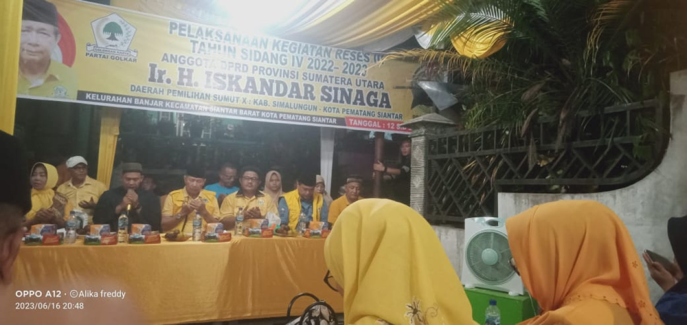 Reses di Kelurahan Banjar, Iskandar Perjuangkan Bansos agar Tepat Sasaran