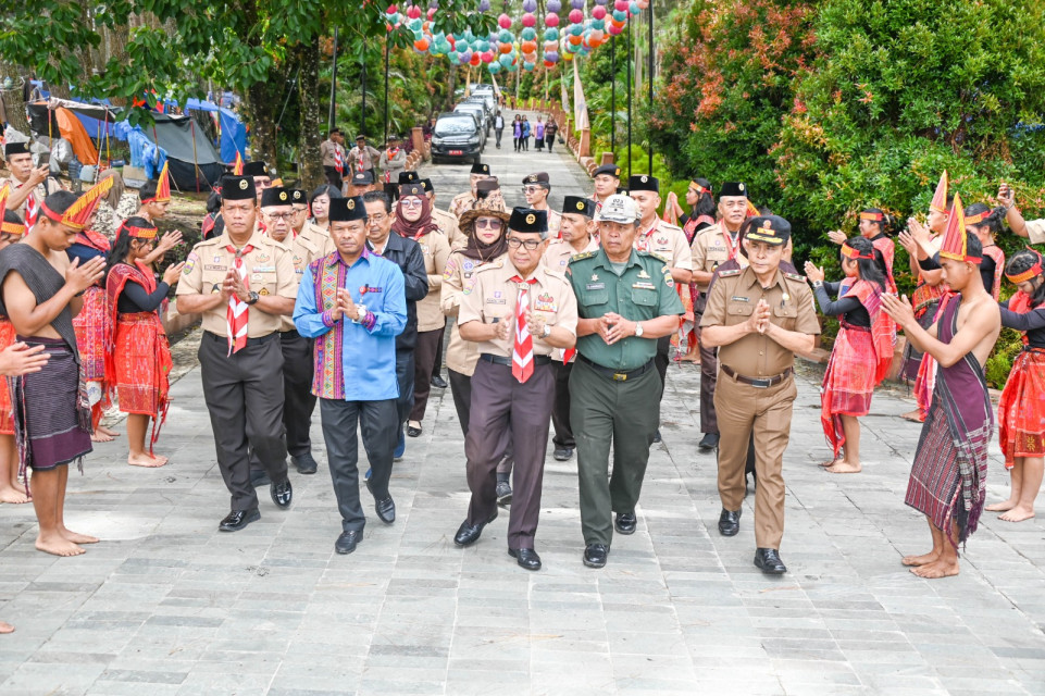 Kemah Kaldera Toba ke-3 Kwartir Daerah Gerakan Pramuka Sumut di Humbahas