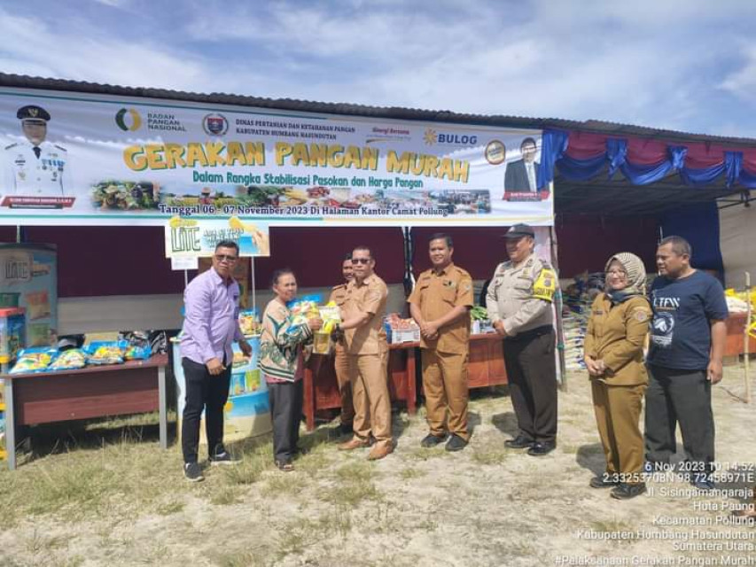 Pemkab Humbahas Gelar Gerakan Pangan Murah